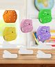 Sparkle Joy Washable & Reusable Cloth Diapers Combo Pack of 5 Freesize With 5 organic cotton White inserts (Multicolour)