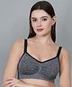 Fabme Sleeveless Solid Padded Wire Free Nursing Bra - Black
