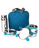 PddFalcon Stainless Steel EcoNxt Max Trendy Lunch Box Set of 4 Sea Green - 1800 ml
