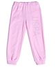 US Polo Assn Cotton Knit Full Length Solid Color Lounge Pant - Pink