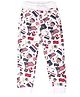 US Polo Assn Cotton Knit Full Length Lounge Pant Flag Print - White