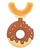 U shape Extra soft kids Toothbrush Donut Shape-Brown