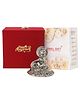 International Gift  Silver Plated Bal Krishna God Idol in Happy Anniversary Tag Velvet Box