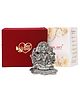 International Gift  Silver Plated Panchmukhi Hanuman God Idol in Best Wishes Tag Velvet Box