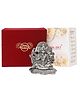 International Gift  Silver Plated Panchmukhi Hanuman God Idol in Happy Birthday Tag Velvet Box
