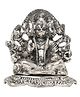 International Gift  Silver Plated Panchmukhi Hanuman God Idol for Home Decor and Gifting