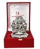 International Gift Silver Plated Panchmukhi Hanuman God Idol in Velvet Box for Home Decor and Gifting