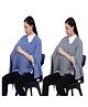 AGUILA Multi Purpose Feeding Shawl Pack Of 2 - Navy,Sky Blue