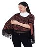 AGUILA Poncho Style Breast Feeding Nursing Cover All Over Print- Brown