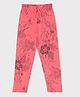 F&S Cotton Floral Printed Pajama - Red