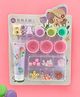 Yellow Bee Cup cakes and Ice cream Themed DIY Resin Craft Kits with Beads and Sequins- Purple