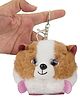 PunToon Kids Fluffy Mini Soft Toy Hamster Keychain for kids | Keychains for Backpack | Cute bag charms for girls/boys Bag