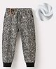 Kookie Kids Full Length Lounge Pants with Cheetah Print - Grey