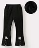 Kookie Kids Full Length Lounge Pants with Bow Applique - Black