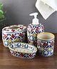 VarEesha Rangriti Ceramic 4 Piece Bathroom Accessories Set/ Soap dispenser