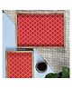 VarEesha Moroccan Red Mango Wood Rectangular Trays Set of Two