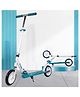 Kidsmate StreetJet Kick Scooter for kids 6-12 Years | 2 Wheel Scooter, Foldable Design, 3 Adjustable Height Options with Rear Braking and PVC Wheels kids scooter| Max User Weight 50kg - (White)