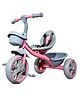 Kidsmate StarLight Premium Tricycle for kids 2 to 5 years | Tricycle for Boys & Girls | Cycle for kids Sturdy 3-Wheel Kids Bike with Bell and Toy Basket | Max Weight Capacity 30 kg  baby cycle - Pink