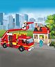 SVE City Fire Rescue Sprinkler with a Gas Station Firefighter Building Set - STEM Firefighting Truck Model & Creative Gift for Kids 6-12, 328 Pieces