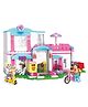 SVE Girls Friends House Building Blocks Toys Pink Beach Villa Swing Sun Lounger Building Kit Bricks Toys for Girls Dolls House Construction Play Set Educational Toys for Kids - 319 Pcs