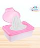 The Cheeky Kidzz Refillable Reusable Baby Wet Wipes Storage Box Container With 70 Wet Wipes Combo For Newborns/Infants/Babies -PINK