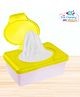 The Cheeky Kidzz Refillable Reusable Baby Wet Wipes Storage Box Container With 70 Wet Wipes Combo For Newborns/Infants/Babies -YELLOW