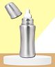 The Cheeky Kiddzz Baby Stainless Steel Cold & Hot Feeder Water Milk Juices Anti-Slip Feeding 304 Grade 240ml Bottle with Anti-Colic Nipple for Kids/Toddlers/Infants