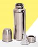 Tinny Tots Baby Stainless Steel Cold & Hot Feeder Water Milk Juices Anti-Slip Feeding 304 Grade 240ml Bottle with Anti-Colic Nipple For Newborns - Silver