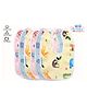 The Cheeky Kidzz Pack of 6 Baby Ultra Soft Cotton Fast Dry-Waterproof Stylish Everyday Use Feeding Button Bibs Aprons