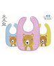 The Cheeky Kidzz Pack Of 3 Newborn Baby Cotton Printed Feeding Snap Button Aprons Bibs Everyday Use (CUTE DOG)