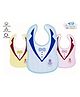 The Cheeky Kidzz Pack Of 3 Newborn Baby Cotton Printed Feeding Snap Button Aprons Bibs Everyday Use (T-SHIRT | TIE)