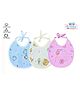 The Cheeky Kidzz Baby Pack Of 3 Premium Feeding Aprons Bibs Cute Attractive Designs Knot Set Everyday Use (MIXED COLORS; 0-12 MONTHS)