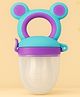 The Cheeky Kidzz Premium Silicone Baby Soother Fruit Vegetable Food Rattle Nibbler Teething Teether and Feeder(PURPLE)