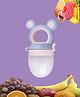 The Cheeky Kidzz Premium Silicone Baby Soother Fruit Vegetable Food Rattle Nibbler Teething Teether and Feeder(PINK)
