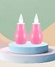 The Cheeky Kidzz Pack of 2 Baby Nose Nasal Aspirator Suction Cleaning Tool Mucus Congestion Relief Teether Manual Nasal Aspirator(PINK)