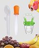The Cheeky Kidzz Baby Medicine Dropper Spoon Set With Silicone Fruit Nibbler Teether BPA Free