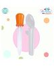 The Cheeky Kidzz Premium Baby Multi-Functional Smart Graduated Squeeze Dropper & Spoon Set Teether and Feeder (ORANGE)