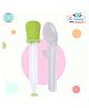 The Cheeky Kidzz Premium Baby Multi-Functional Smart Graduated Squeeze Dropper & Spoon Set Teether and Feeder (GREEN)