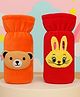 The Cheeky Kidzz Pack of 2 Baby Soft Stretchable Cartoon Baby Glass Feeding Bottle Covers for 150ml 220ml 240ml 250ml (RO)