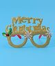 Photo Props Sunglasses with Merry Christmas Applique - Golden