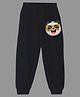 KAVEE Pure Cotton  Cool Panda Printed Bio Washed Joggers - Black