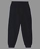 KAVEE Pure Cotton Solid Bio Washed Joggers - Black