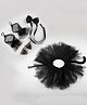 Tipy Tipy Tap Set of 4 Halloween Theme Cat Designed Skirt Clips Necklace & Gloves - Black
