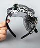 Tipy Tipy Tap Halloween Theme Scary Eyes Designed Veil Hair Band - Black