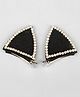 Tipy Tipy Tap  Halloween Theme Cat Ear Designed Stone Embellished Hair Clips - Black