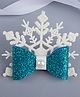 Tipy Tipy Tap Halloween Theme Snowflakes Designed Bow Hair Clip - Blue