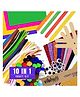 VibhutiCrafts Ultimate Craft Bundle: 10-in-1 Mega Kit with Pipe Cleaners, Pom Poms, Googly Eyes, and More - Perfect for Creative Kids