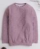 3PIN Full Sleeves Alphabets Embroidered Tee - Mauve