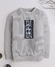 3PIN Full Sleeves Text Printed Tee - Grey