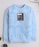 3PIN Full Sleeves Placement Printed Tee - Sky Blue